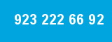 923 222 66 92 923 222 66 92